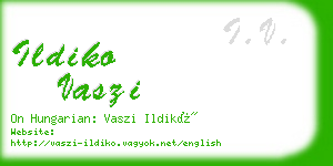 ildiko vaszi business card